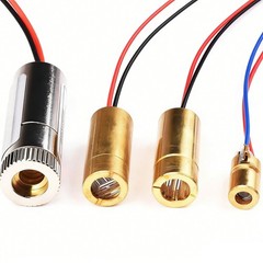 3V 5V Laser Module Red Cross hair Line Poin Dot Diode Focusable Lens 6/9/12mm