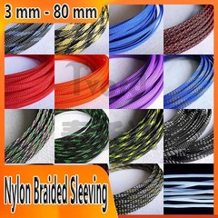 Nylon Braided PET Expandable Sleeving Cable Wire Sheath Mesh Loom 3 mm – 80 mm