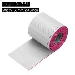 IDC Wire Flat Ribbon Cable 2m/6.6ft Length 1.27mm Pitch 50Pin