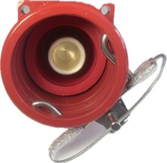 Leviton 033-49FR2-XR 49 Series 1000V 1135A Single Pole Female Receptacle Red