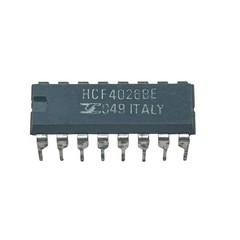 HCF4026BE Decade Counter / 7-Segment Display Driver IC