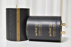 NICHICON 80V 22000UF GOLD KG Super Through Audio Electrolytic Capacitor 2pcs