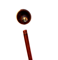 Vintage, 1/2″ x 16-1/2 ” Copper Lightning Rod W/ Ball End, Great Steam Punk Item