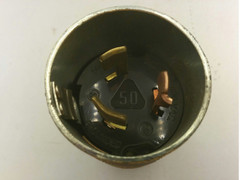 ARROW HART 50A HART-LOCK MALE PLUG, 250VDC 600VAC GROUNDED, NNB