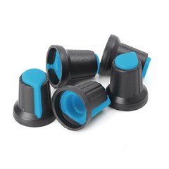 5PCS Dia 6mm Potentiometer Switch Knob Cap Hole Volume Control Rotary Knob Cap