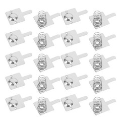 20 Pcs Battery Spring Clip Button Top Adapter Compartment Springs