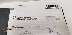 Arburg ALLROUNDER 270/370V/470V SELOGICA OPERATORS MANUAL W/FLOPPY DISCS