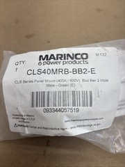 New CLS40MRB-BB2-E Marinco 400A Cam Connector 2-Hole Busbar Green Fast Shipping