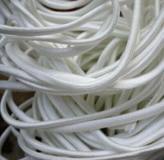 1-50mm White Fibreglass Sleeving High Temperature Fiber Glass Wire Tube 600°C