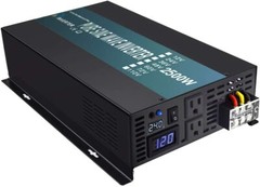 2500W Pure Sine Wave Inverter 24V DC to 110V 120V AC Car Power Truck RV Motor RV