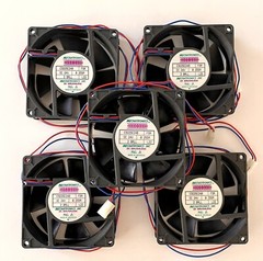 Brushless Fans ​24Vdc Lot Of 5-Mechatronics E9225E24B,, .255A, 2 Ball #2A
