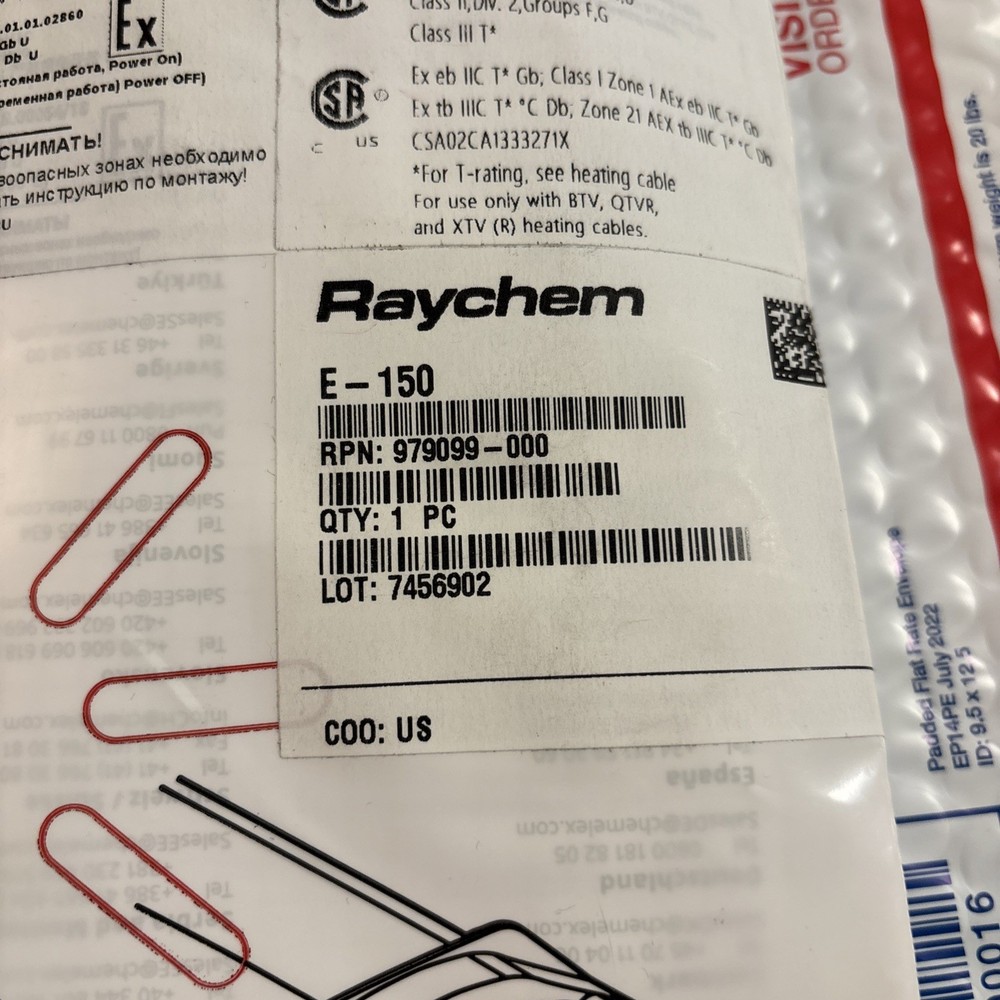 nVent Raychem E-150 Low Profile Heating Splice Kit , Free Shipping!!!
