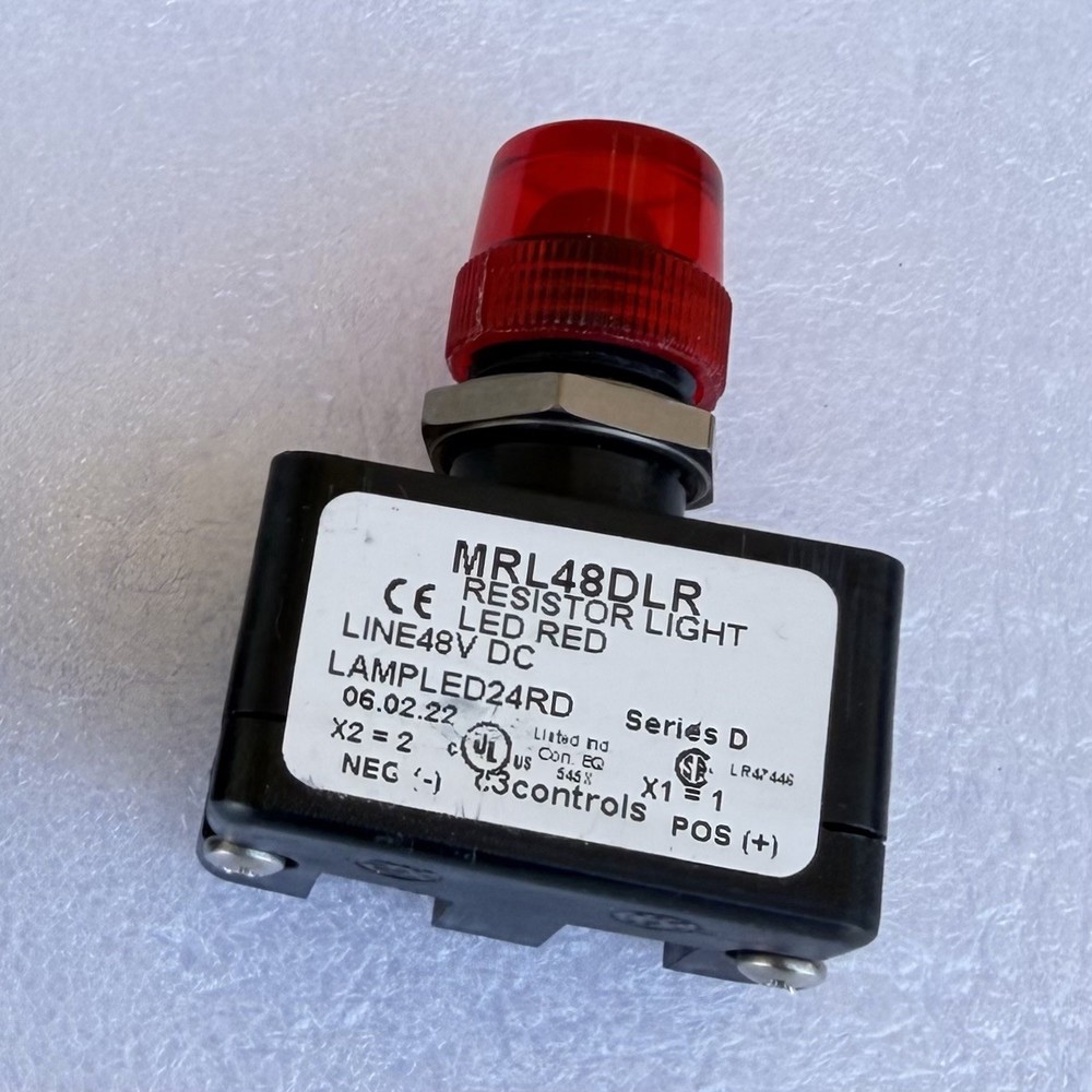 C3 CONTROLS MR48DLR Series D Resistors Light LED Red 48VDC