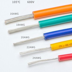 Tin Plated Copper Cable Wire UL1007 Flexible PVC Wire 8 AWG – 24 AWG 105℃ 600V