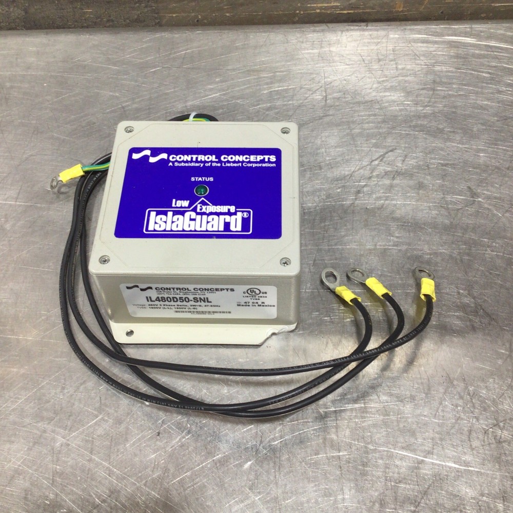 Control Concepts Low Exposure IslaGuard Surge Filter 480V/3 IL480D50-SNL NOS