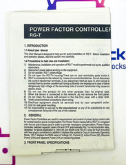 ENTES RG-8T Power Factor Controller M0744