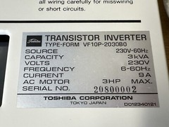 TOSHIBA VF10P-2030B0 VF10P2030B0 Transistor Inverter VF PACK-P AC Motor Control