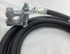 4 Gauge AWG Copper 12 Ft Battery Cable 3/8” Lug w/clamp- Boat,Car,Truck,RV,Solar