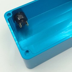 CNC Anodized Aluminum Box Enclosures 100x50x31-mm w/ Otto P9 Snap-In Switch Mod