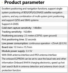 ATGM336H GPS+BDS Dual-Mode Module Flight Control Satellite Positioning Naviga…