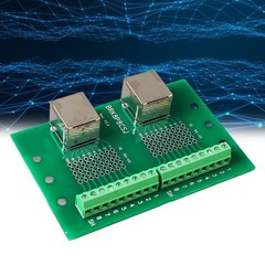 RJ45 Ethernet Connector Breakout Board Dual Network Port Input Screw Terminal❀