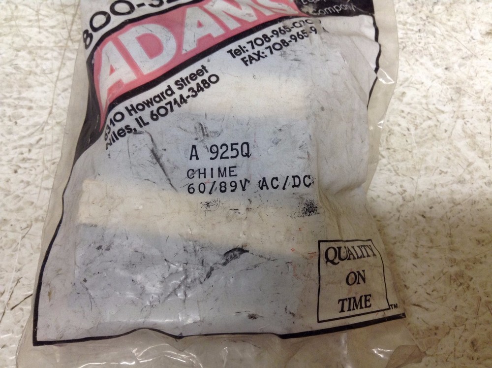 Adams A 925Q Chime 60/89 V AC/DC Elevator A925Q New