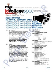 Paige 454932AYW All-Shielded Plenum Access Door Control Cable CMP Yellow /25ft