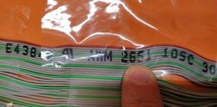 E43842 AWM 2651 105C 300V VW-1 RIBBON CABLE With End Terminals