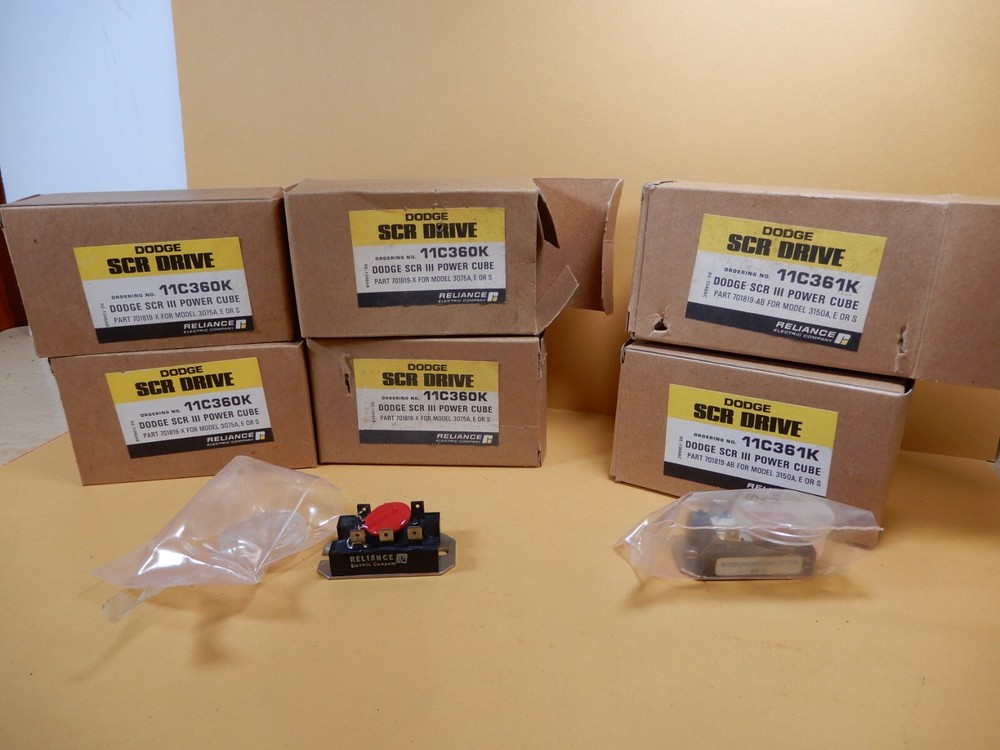 Dodge Reliance 11C360K (4) 11C361K (2) Power Cubes For 3075A, E, or S Drives NOS