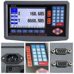 2 Axis LCD Digital Readout for Milling Lathe Machine with Precision Linear Scale