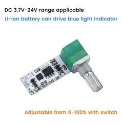 2Pcs DC 3.7V-24V LED Mini Dimmer Constant Voltage Module Knob Potentiometer NEW