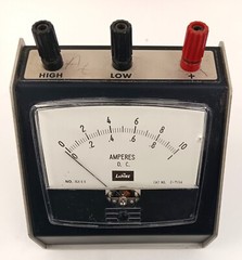 LaPine Scientific Company DC Amperes Cat No Z-7156 No K382 Meter Vintage