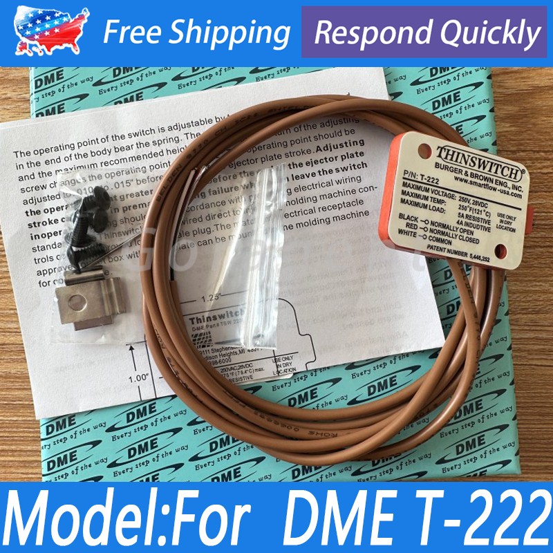For DME T-222 T 222 T222 Induction Micro Switch Travel Limit Sensor 250V 28VDC