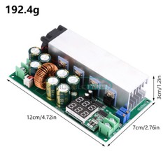 DC12-80V 20A Digital Adjustable Step Down Buck Voltage Regulator Power Module