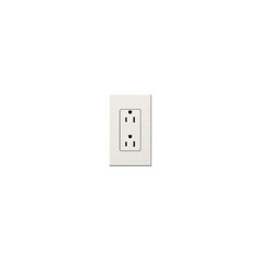 Lutron NTR-15-BE, 125 VAC, 15A, Matte Beige, Duplex Receptacle, 1 pc