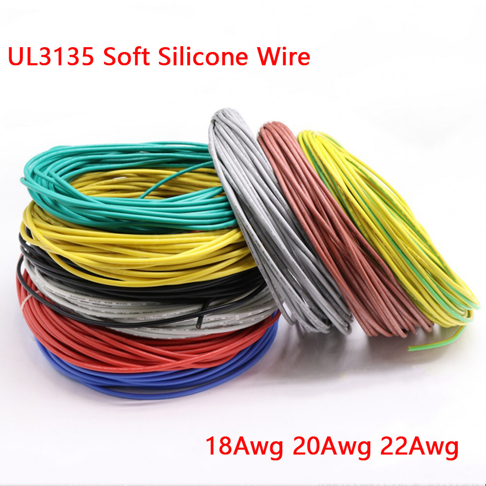UL3135 Soft Silicone Wire 18/20/22Awg Tinned Copper Heat-Resistant Cable Wire