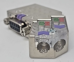 Woodhead Brad Harrison PA9D0B-42 45 DegProfibus Connector w/LEDs & Port (Qty 7)