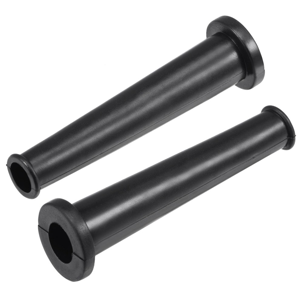 5Pcs Cord Boot Protector Cable Sleeve Rubber 80mm Length Black