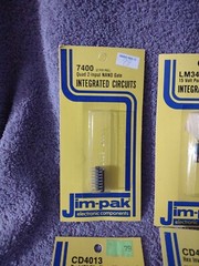 Lot of 12 Jim-pak Integrated Circuits – Assortment of Different Circuits