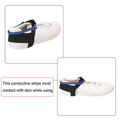 10 x ESD Anti Static Foot Heel Straps Wrist Strap Band Buckle-Type Black White
