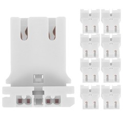 10 Pack – Non-shunted T8 T12 Lamp Holder U- Shaped Fluorescent Socket