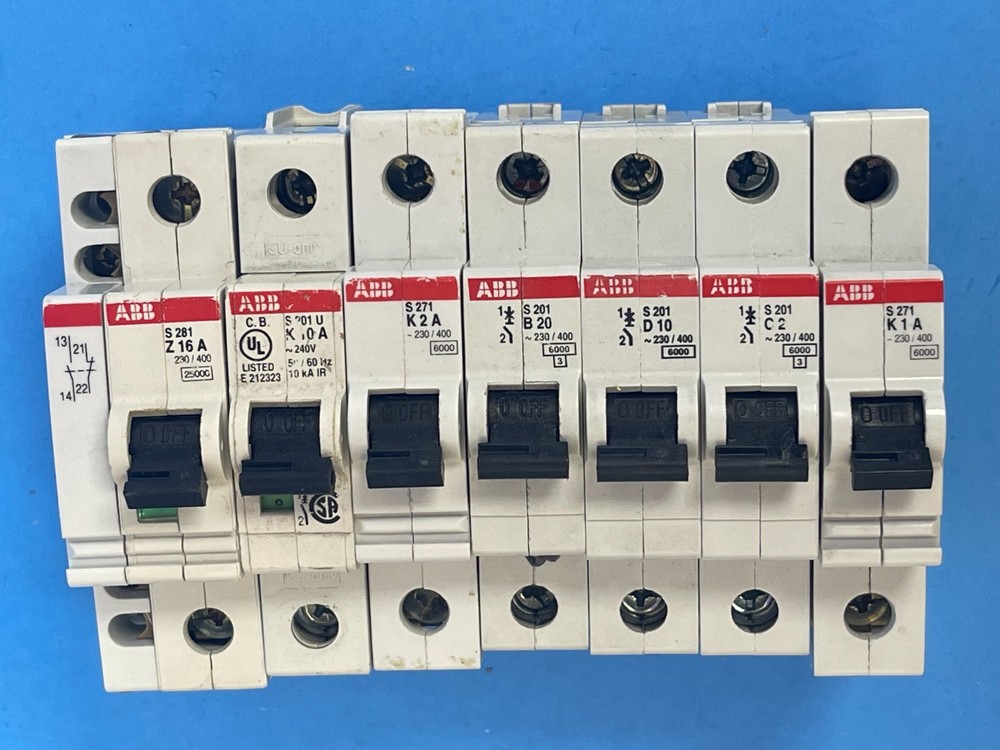 ABB S201 (B20,C2,D10)/ S271 (K1A,K2A)/ S261 (Z16A)/ S201U (K10A) Circuit Breaker
