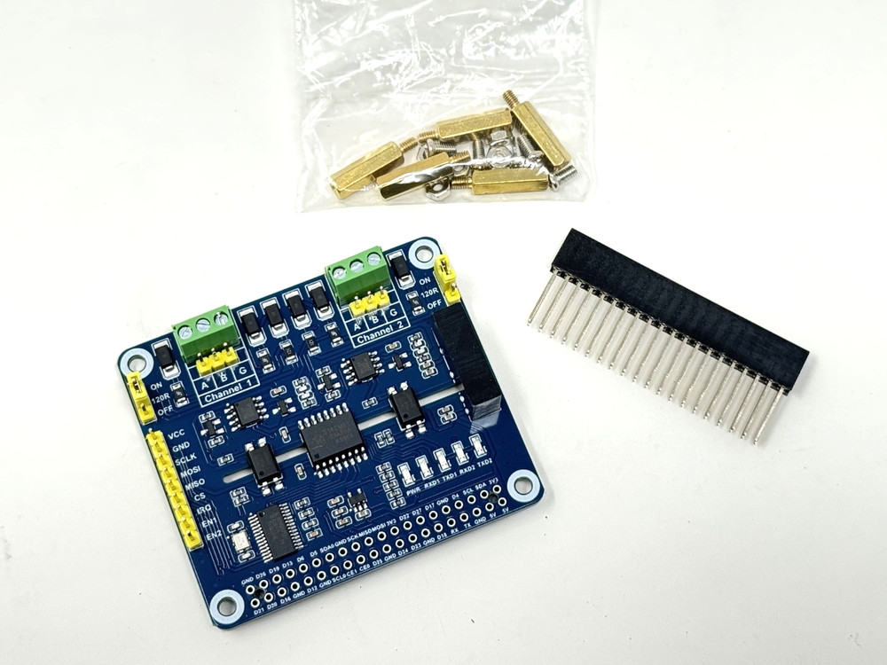 BRAND NEW Waveshare 2-CH RS485 HAT Expansion Board SPI Interface USA SELLER BNIB