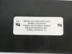 KB ELECTRONICS KBSI-240D(9431) REV. G 115/230V NSMP