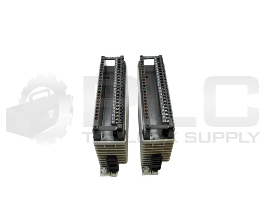LOT OF 2 SCHNEIDER AUTOMATION DEP216/AS-BDEP-216 DISCRETE INPUT MODULE 24VDC