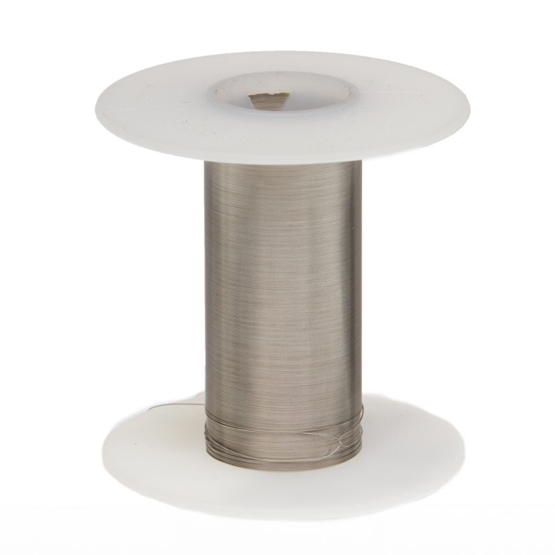 30 AWG Gauge Tinned Copper Wire Buss Wire 100′ Length 0.0100″ Silver