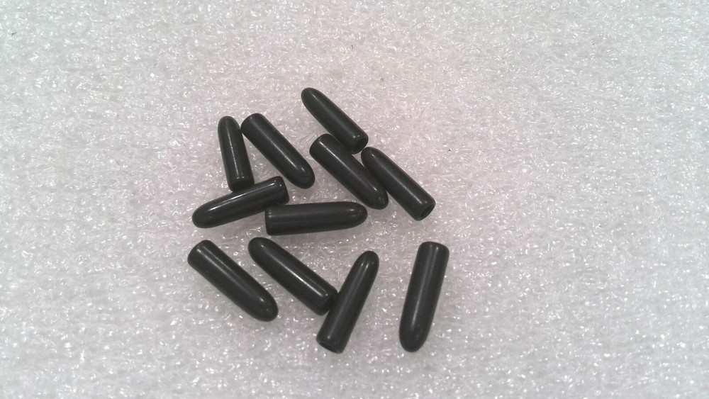 VC-0903-8 INSULATOR CAP, BLACK ANTENNA CAP, 1/2 IN LONG (LOT OF 2500)