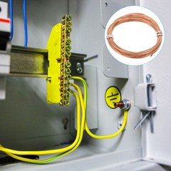 Bare Copper Ground Wire, 18 Gauge 15 Feet Solid Braided Copper Cables