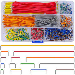 840 Pcs Breadboard Jumper Wires Kit, 14 Lengths Solderless Flexible Connecting C