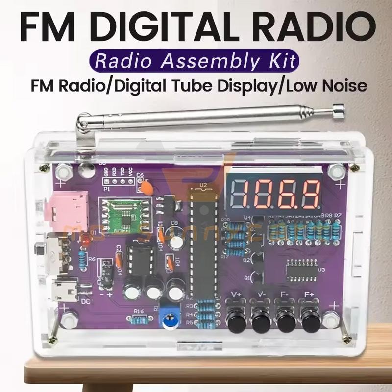 FM Radio Kit Soldering Practice Kit for Beginner STEM Educational Training Kit